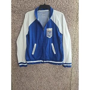 Vintage Majestic Fan Fashion Authentic Kansas City Royals Jacket Zip-Up XL